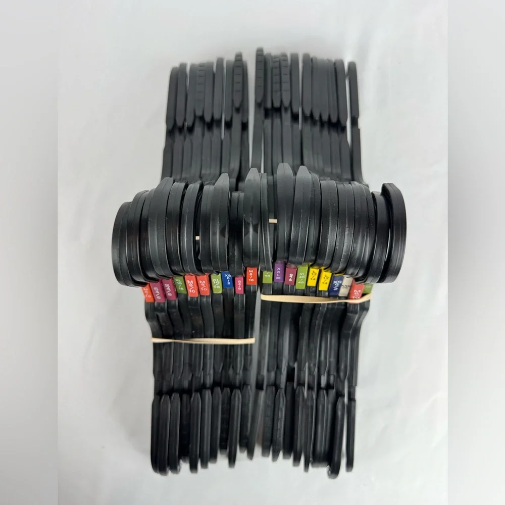 Lot of 20, 17” Black Retail Clothing Hangers Display for Shirts Pants Dresses